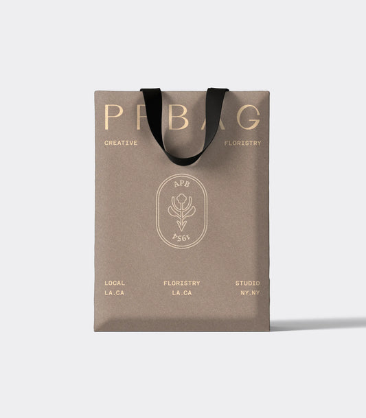Sophisticated Ribbon Handle Gift Bag